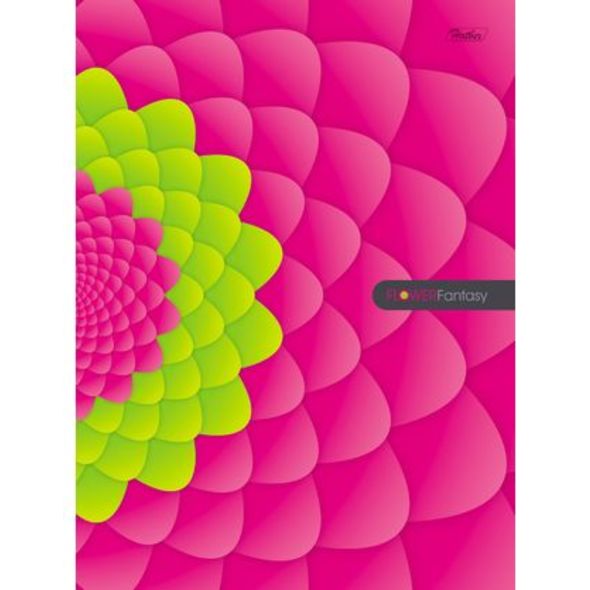 Бизнес-блокнот 96л А5ф 145х210мм 4-х цв. тонирован. блок тв.переплет -FlowerFantasy- , 